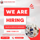 [HIRING] - SALES & SERVICE MANAGER / ENGINEER