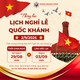 📢 NOTICE OF VIETNAM NATIONAL DAY HOLIDAY – SEPTEMBER 2, 2026